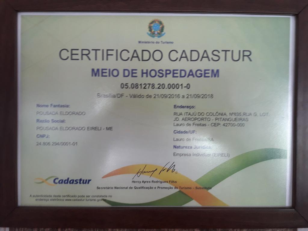 Pousada Eldorado 라우로 데 프레이타스 외부 사진